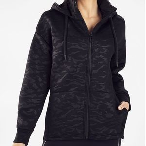 Removable hood zip up hoodie